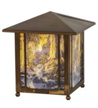 Meyda Yellow 37476 - 13" High Maxfield Parrish The Glen Lantern Accent Lamp