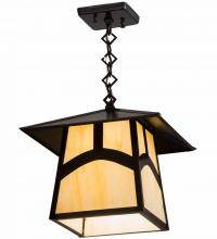 Meyda Yellow 45167 - 12" Square Stillwater Hill Top Pendant