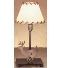 Meyda Yellow 49799 - 13"H Lone Deer Faux Leather Accent Lamp