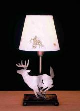 Meyda Yellow 50611 - 13" High Lone Deer Faux Leather Accent Lamp