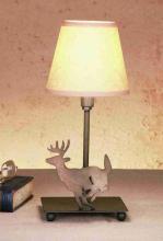 Meyda Yellow 50612 - 13"H Lone Deer Parchment Shade Accent Lamp