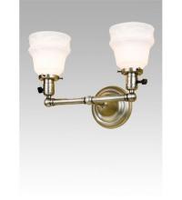 Meyda Yellow 50624 - 13"W Revival Chelsea Garland 2 LT Wall Sconce