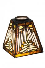 Meyda Yellow 65910 - 5" Square Nuevo Mission Shade