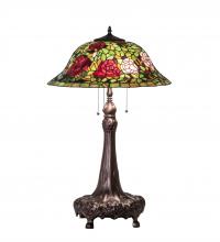 Meyda Yellow 71388 - 31" High Tiffany Rosebush Table Lamp