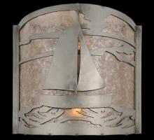 Meyda Yellow 82563 - 12" Wide Sailboat Wall Sconce