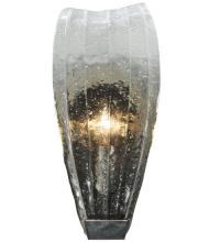 Meyda Blue 131654 - 5.75"W Metro Fusion Crystal Clear Glass Wall Sconce