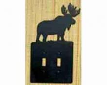 Meyda Blue 23367 - Moose Double Switch Plate