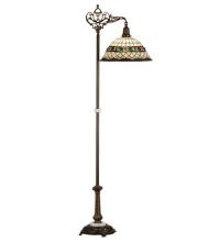 Meyda Blue 65839 - 70"H Tiffany Roman Bridge Arm Floor Lamp