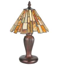 Meyda Blue 72580 - 13"H Delta Jadestone Mini Lamp