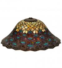 Meyda Tiffany 10676 - 20" Wide Tiffany Peacock Feather Shade