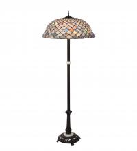 Meyda Tiffany 108588 - 62" High Tiffany Fishscale Floor Lamp