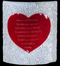 Meyda Tiffany 114106 - 7" Wide Personalized Heart Panel