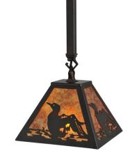 Meyda Tiffany 116073 - 7.75"Sq Loon Mini Pendant