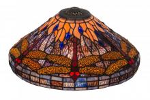 Meyda Tiffany 118711 - 17"W Tiffany Hanginghead Dragonfly Cone Shade