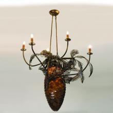 Meyda Tiffany 12363 - 29.5"W Pinecone 5 Arm Chandelier