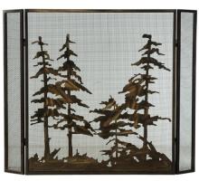 Meyda Tiffany 124964 - 51" Wide X 40.5" High Tall Pines Fireplace Screen