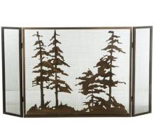 Meyda Tiffany 126060 - 56"W X 30"H Tall Pines Fireplace Screen