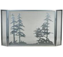 Meyda Tiffany 133721 - 50" Wide X 28" High Tall Pines Fireplace Screen