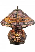 Meyda Tiffany 138107 - 18.5"H Dragonfly Agata Table Lamp