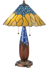 Meyda Tiffany 139610 - 24.5"H Cristal Azul Table Lamp