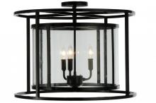 Meyda Tiffany 139845 - 22"W Kitzi Cilindro Flushmount