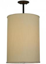 Meyda Tiffany 142929 - 14.5"W Cilindro Mystic Beige Textrene Pendant
