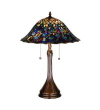 Meyda Tiffany 14574 - 22"H Tiffany Peacock Feather Table Lamp