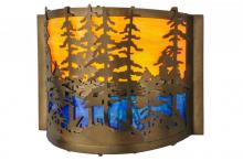 Meyda Tiffany 146953 - 12" Wide Tall Pines Wall Sconce