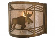 Meyda Tiffany 148035 - 11"W Lone Moose Wall Sconce