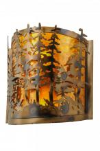 Meyda Tiffany 149253 - 14" Wide Tall Pines Wall Sconce