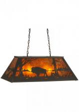 Meyda Tiffany 150711 - 33"L Buffalo at Lake Oblong Pendant