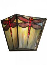 Meyda Tiffany 150875 - 7.5"W Prairie Dragonfly Wall Sconce