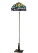 Meyda Tiffany 151154 - 67"H Tiffany Hanginghead Dragonfly Floor Lamp