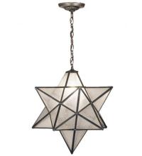 Meyda Tiffany 15151 - 24"W Moravian Star Clear Seeded Pendant