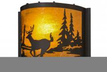 Meyda Tiffany 152607 - 12"W Deer at Lake Wall Sconce