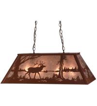 Meyda Tiffany 15304 - 33" Long Elk at Lake Oblong Pendant