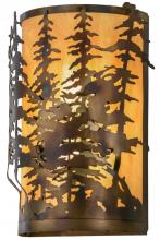 Meyda Tiffany 153841 - 14"W Tall Pines Wall Sconce