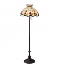 Meyda Tiffany 153948 - 62" High Roseborder Floor Lamp