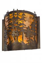 Meyda Tiffany 153975 - 12"W Tall Pines Wall Sconce