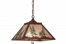 Meyda Tiffany 154496 - 16" Square Tall Pines Pendant