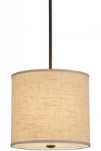 Meyda Tiffany 158218 - 12"W Cilindro Beige Textrene Pendant