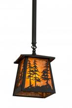 Meyda Tiffany 166497 - 7"Sq Tall Pines Pendant