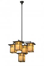 Meyda Tiffany 169150 - 32"W Hyde Park Sprig 5 LT Chandelier