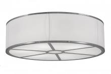 Meyda Tiffany 169152 - 36"W Cilindro White Textrene Flushmount