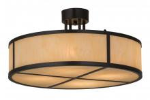 Meyda Tiffany 170883 - 24"W Cilindro Semi-Flushmount