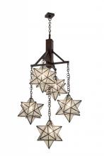 Meyda Tiffany 171780 - 30"W Moravian Star 5 LT Chandelier