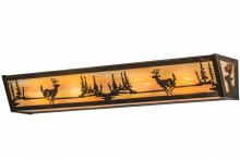 Meyda Tiffany 173839 - 30"W Deer at Lake Vanity Light