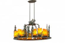 Meyda Tiffany 174864 - 42" Long Tall Pines 12 Light Oblong Chandelier