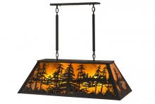 Meyda Tiffany 175341 - 36"L Tall Pines Oblong Pendant