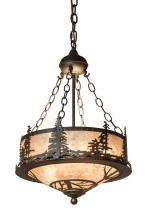 Meyda Tiffany 175906 - 16"W Tall Pines Inverted Pendant